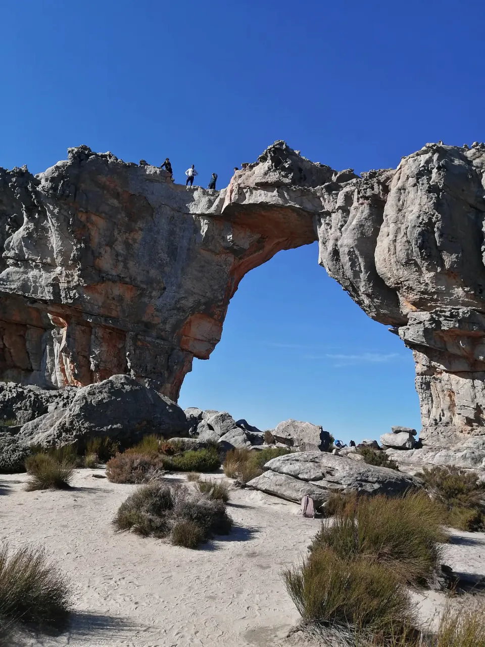 A dramatic sandstone arch in the Cape mountains